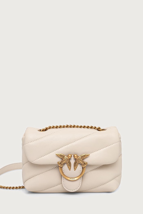 Pinko crossbody kabelka dámská kožená bílá 100040 A0F2