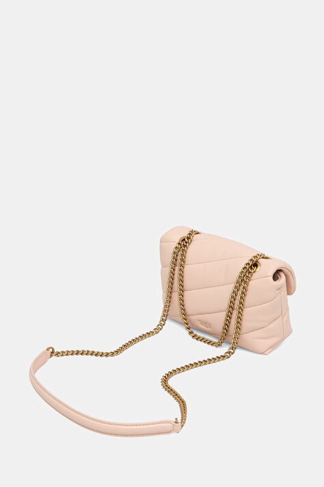 Pinko torebka crossbody damska skórzana różowa 100040 A0F2