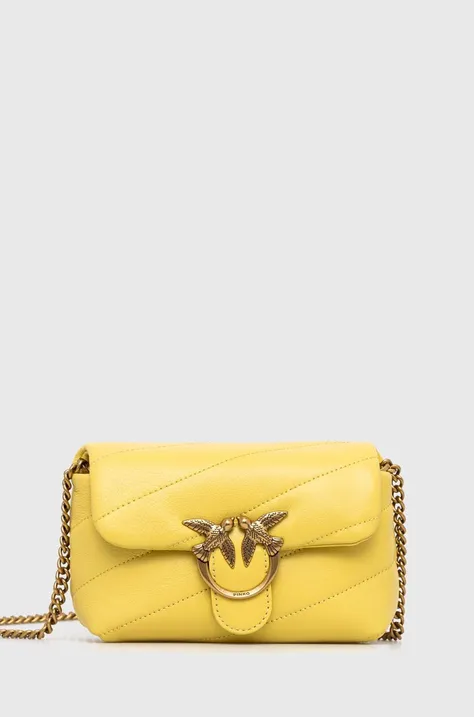 Τσάντα Pinko χρώμα: κίτρινο