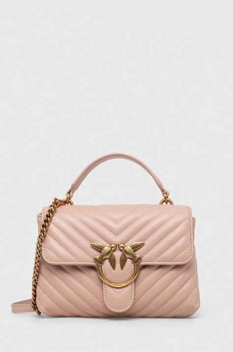 Pinko poseta de piele culoarea roz