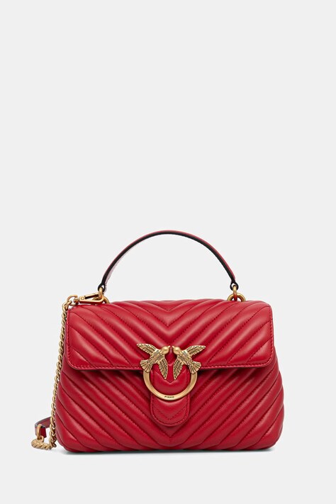 Pinko torebka crossbody damska skórzana czerwona 100044 A0GK