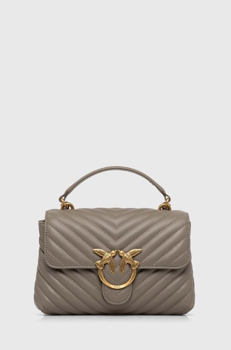 Pinko borsa a mano in pelle colore beige