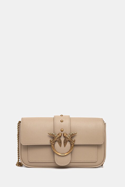 Pinko poseta de piele culoarea bej