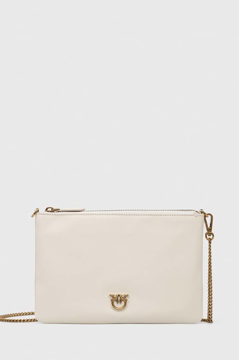 Pinko poseta de piele culoarea alb