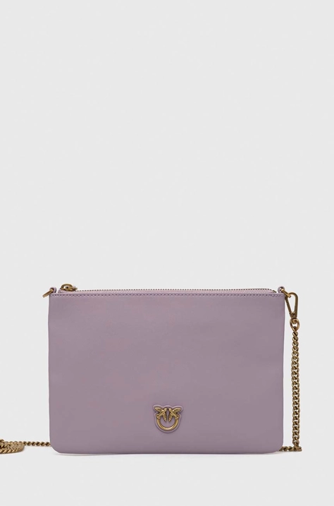 Pinko poseta de piele culoarea violet