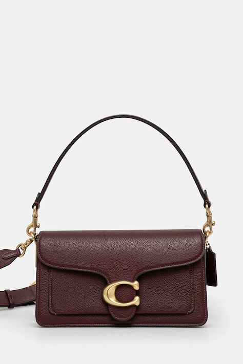 Кожена чанта Coach Tabby 26 в бордо