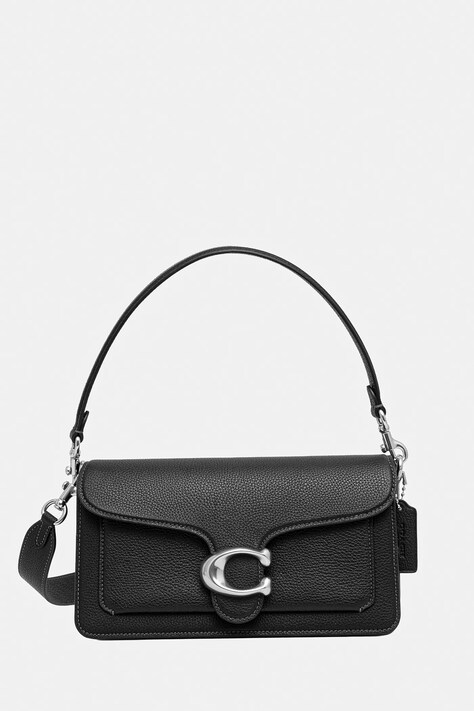 Кожаная сумочка Coach Tabby 26 цвет чёрный CH857