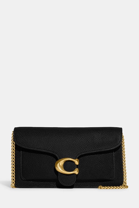 Kožená kabelka Coach Tabby Chain Clutch černá barva, CE772