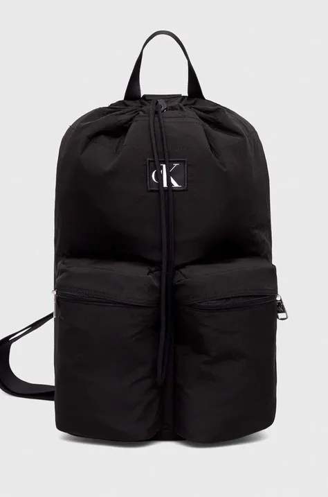 Рюкзак Calvin Klein жіночий колір чорний великий однотонний