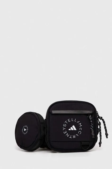 Torbica za okoli pasu adidas by Stella McCartney črna barva