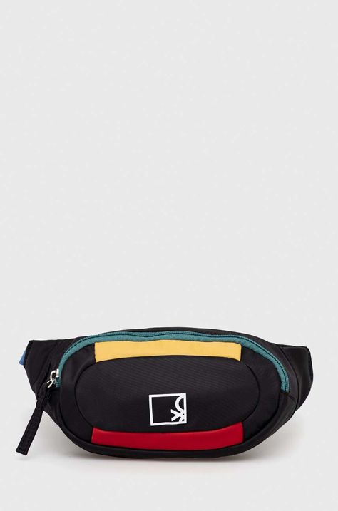 Παιδική τσάντα φάκελος United Colors of Benetton χρώμα: μαύρο