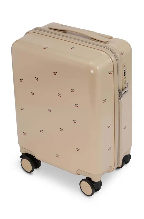 Βαλίτσα Konges Sløjd TRAVEL SUITCASE χρώμα: ροζ