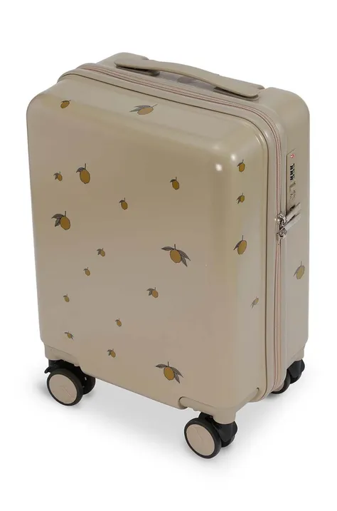 Βαλίτσα Konges Sløjd TRAVEL SUITCASE χρώμα: κίτρινο