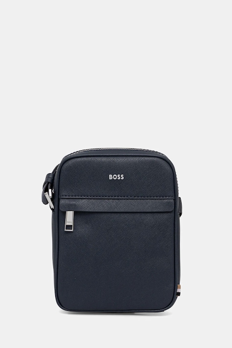 Kožna torbica BOSS boja: plava