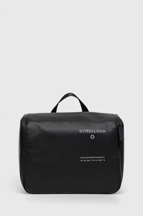 Kozmetična torbica Strellson črna barva