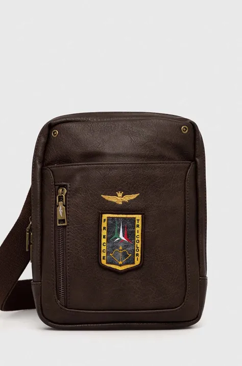 Malá taška Aeronautica Militare hnedá farba