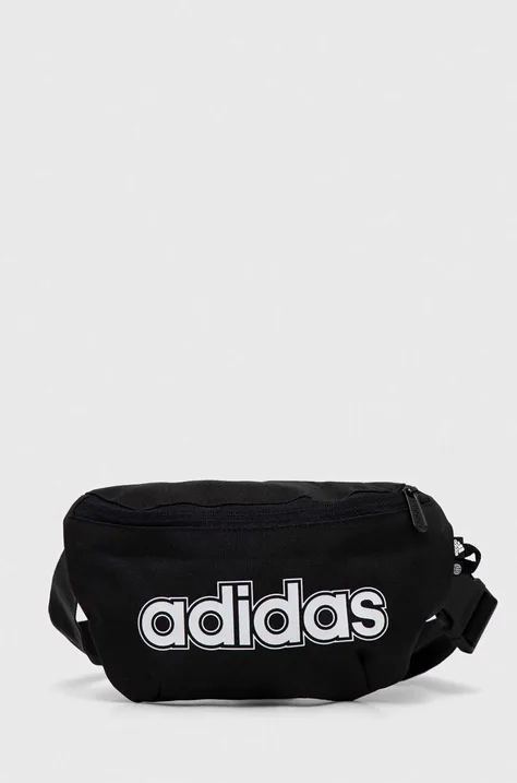 Τσάντα φάκελος adidas χρώμα: μαύρο