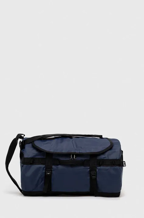 The North Face sports bag Base Camp Duffel S navy blue color