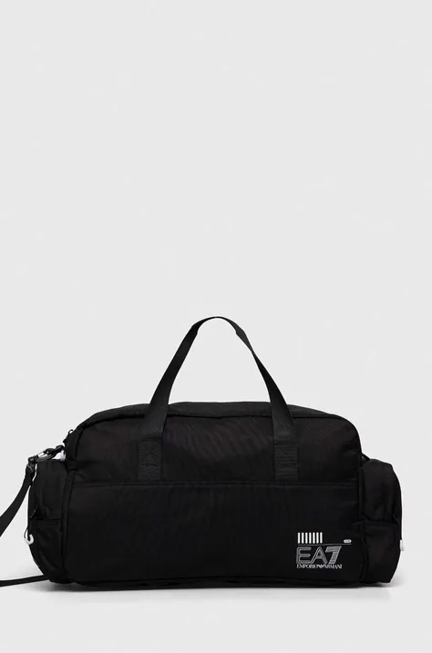 Αθλητική τσάντα EA7 Emporio Armani χρώμα: μαύρο