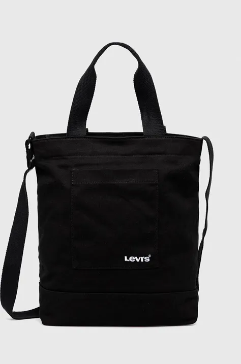 Τσάντα Levi's χρώμα: μαύρο