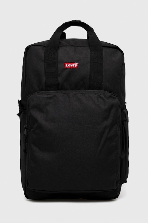 Levi's plecak kolor czarny duży gładki