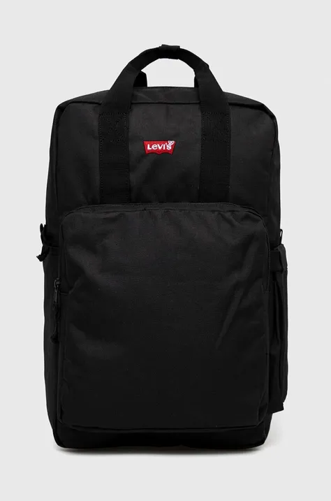Levi's plecak kolor czarny duży gładki