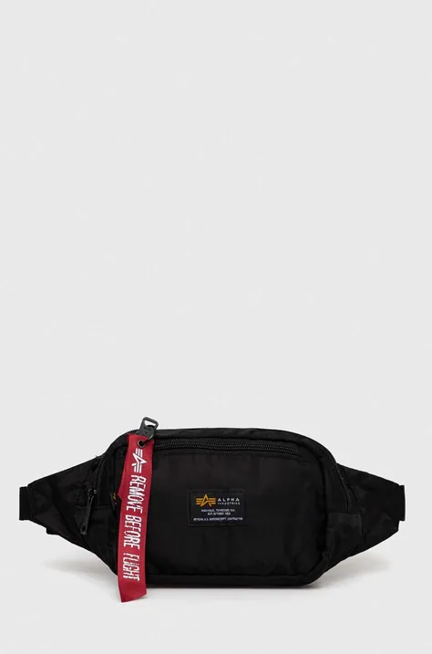 Τσάντα φάκελος Alpha Industries χρώμα: μαύρο