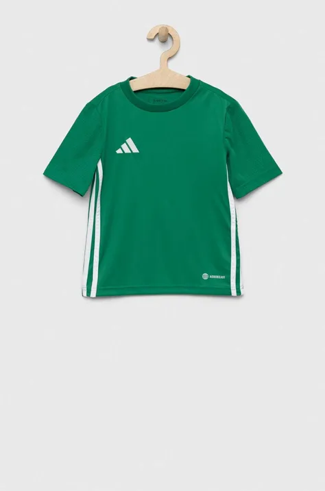 Otroška kratka majica adidas Performance TABELA 23 JSY zelena barva