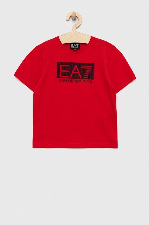 EA7 Emporio Armani tricou de bumbac pentru copii
