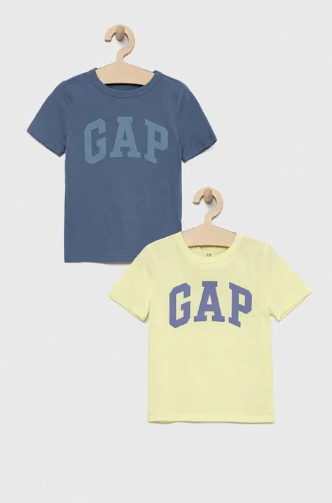 Dječja pamučna majica kratkih rukava GAP 2-pack