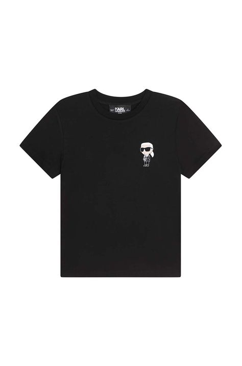Детска памучна тениска Karl Lagerfeld