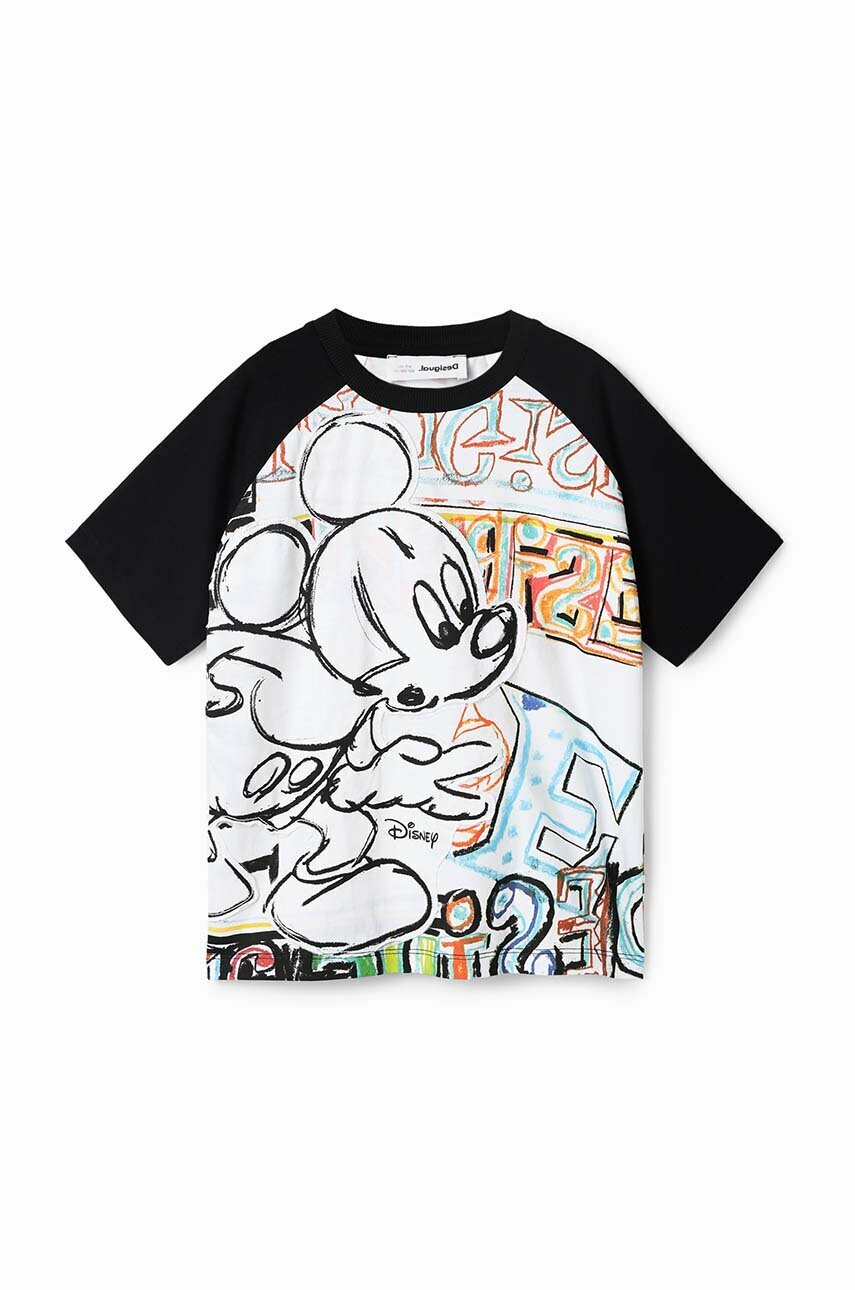 Desigual t-shirt bawełniany dziecięcy wzorzysty