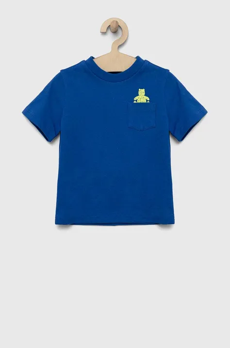 Детская хлопковая футболка GAP с принтом