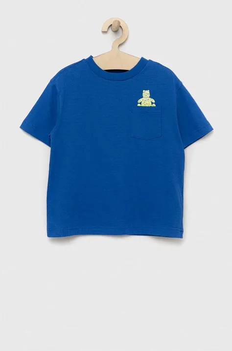 Детская хлопковая футболка GAP с принтом