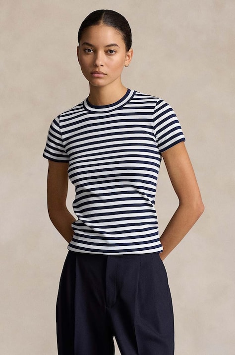 Polo Ralph Lauren t-shirt bawełniany kolor granatowy