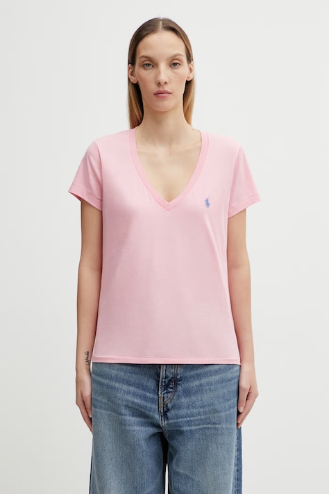 Polo Ralph Lauren cotton t-shirt pink color