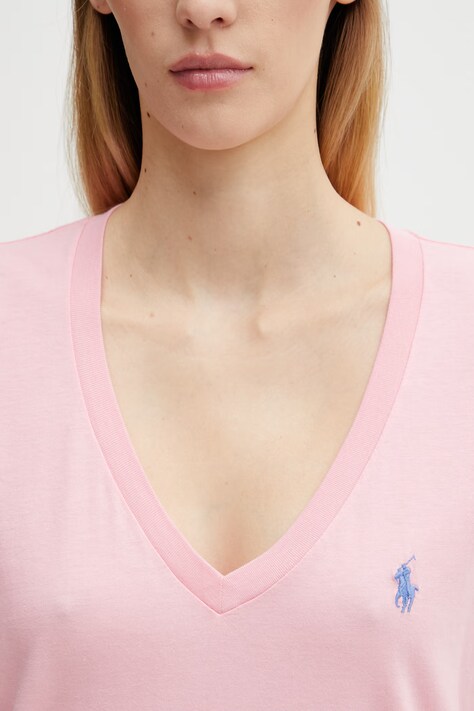 Polo Ralph Lauren t-shirt bawełniany kolor różowy