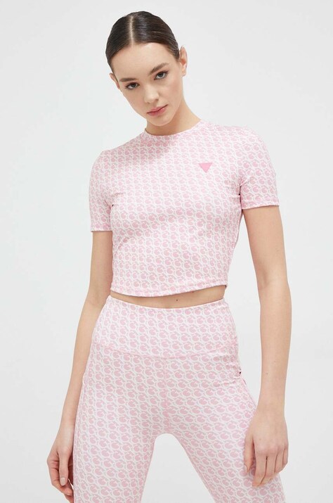 Футболка Guess женский цвет розовый