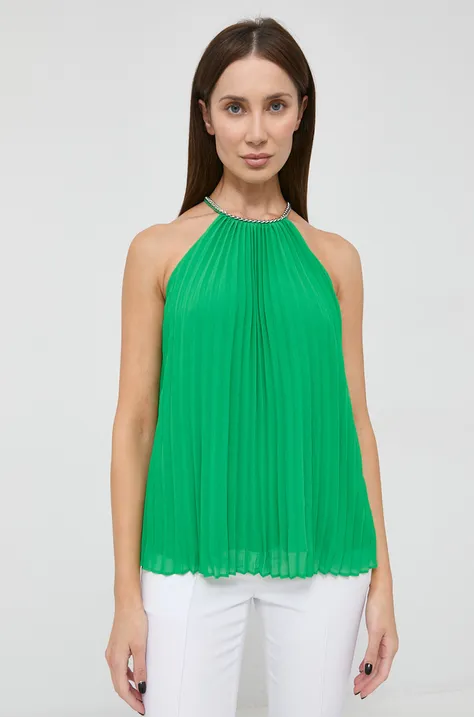 Блузка MICHAEL Michael Kors женская цвет зелёный однотонная
