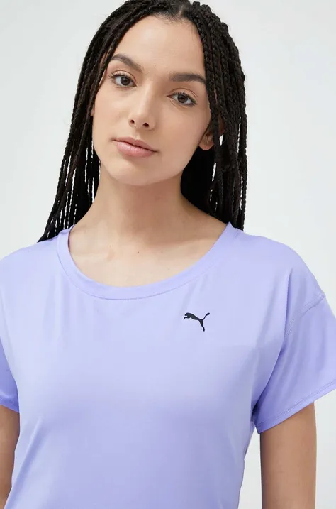 Tréningové tričko Puma Train Favorite fialová farba