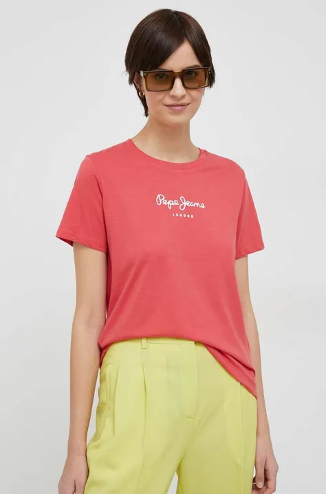 Pepe Jeans t-shirt bawełniany Wendy kolor czerwony