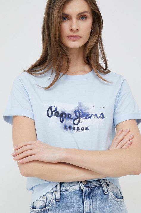Bavlnené tričko Pepe Jeans Goldie