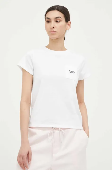 Reebok t-shirt damski kolor biały