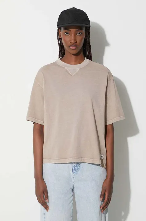 Reebok Classic t-shirt bawełniany kolor beżowy HS0378-TAUPE