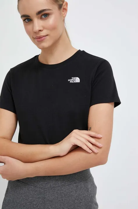 The North Face t-shirt bawełniany kolor czarny