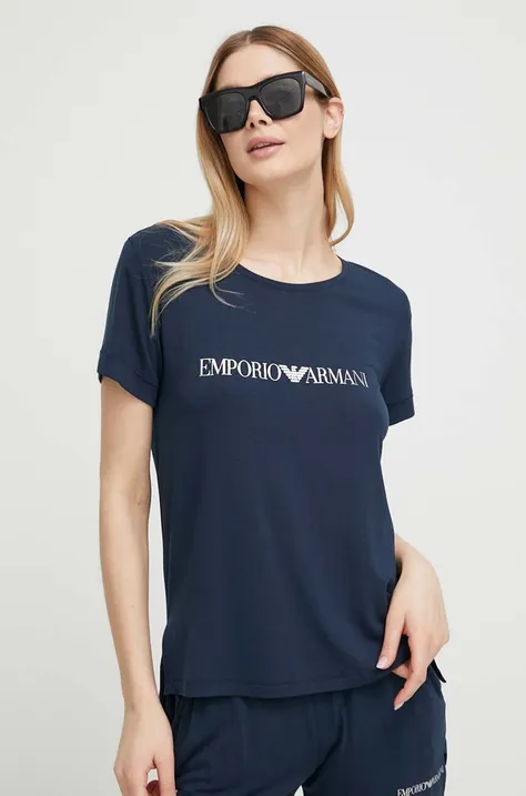 Emporio Armani Underwear t-shirt plażowy kolor granatowy