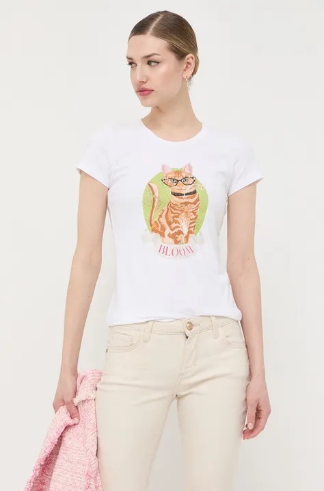 Liu Jo t-shirt damski kolor biały