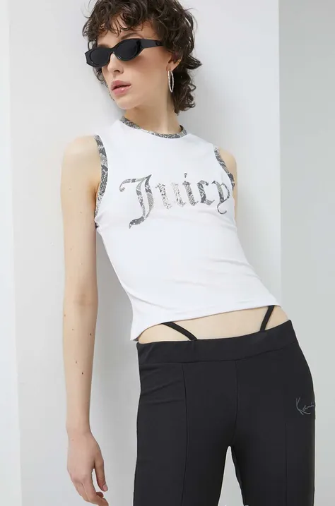 Juicy Couture top damski kolor biały