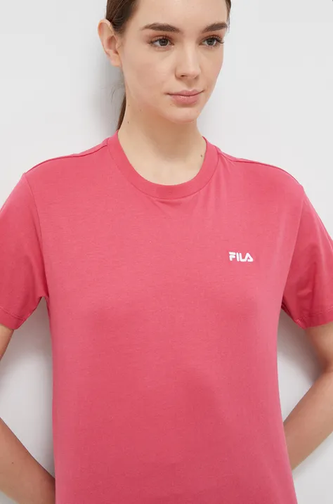 Fila tricou din bumbac culoarea roz