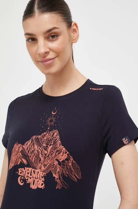 Viking t-shirt sportowy Hopi damski kolor granatowy